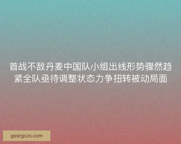首战不敌丹麦中国队小组出线形势骤然趋紧全队亟待调整状态力争扭转被动局面